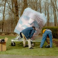 A transformer head being covered