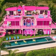 Barbie and Ken unveil bright-pink lifesize dollhouse in Malibu