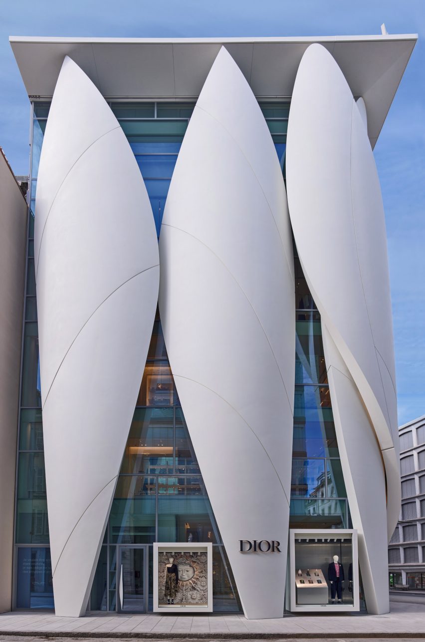 Exterior view of Dior flagship store in Geneva