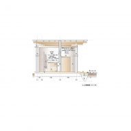 Elevation drawing of Toiletowa by Tono Mirai Architects