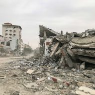 Destroyed buildings in Gaza